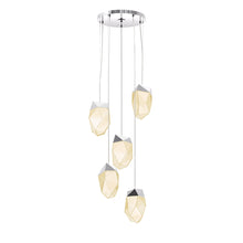 Load image into Gallery viewer, The Facets LED 5 Light Pendant