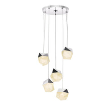 Load image into Gallery viewer, The Facets LED 5 Light Pendant