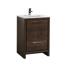 Load image into Gallery viewer, 24" Rose Wood Dolce Vanity