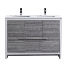 Load image into Gallery viewer, 48" Ash Grey Dolce Double Vanity