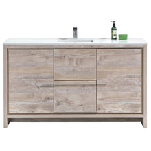 Load image into Gallery viewer, 60" Natural Wood Dolce Vanity
