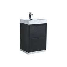 Load image into Gallery viewer, 24" Black Free Standing Bliss Vanity