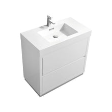 Load image into Gallery viewer, 36" High Gloss White Free Standing Bliss Vanity