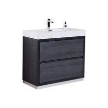 Load image into Gallery viewer, 40" Grey Oak Free Standing Bliss Vanity