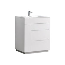Load image into Gallery viewer, 30" High Gloss White Milano Vanity