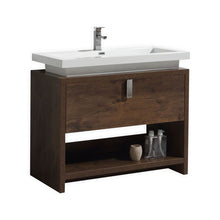 Load image into Gallery viewer, 40" Rose Wood Modern Bathroom Vanity