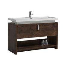 Load image into Gallery viewer, 48" Rose Wood Modern Bathroom Vanity