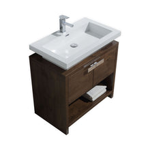 Load image into Gallery viewer, 32"Rose Wood Modern Bathroom Vanity