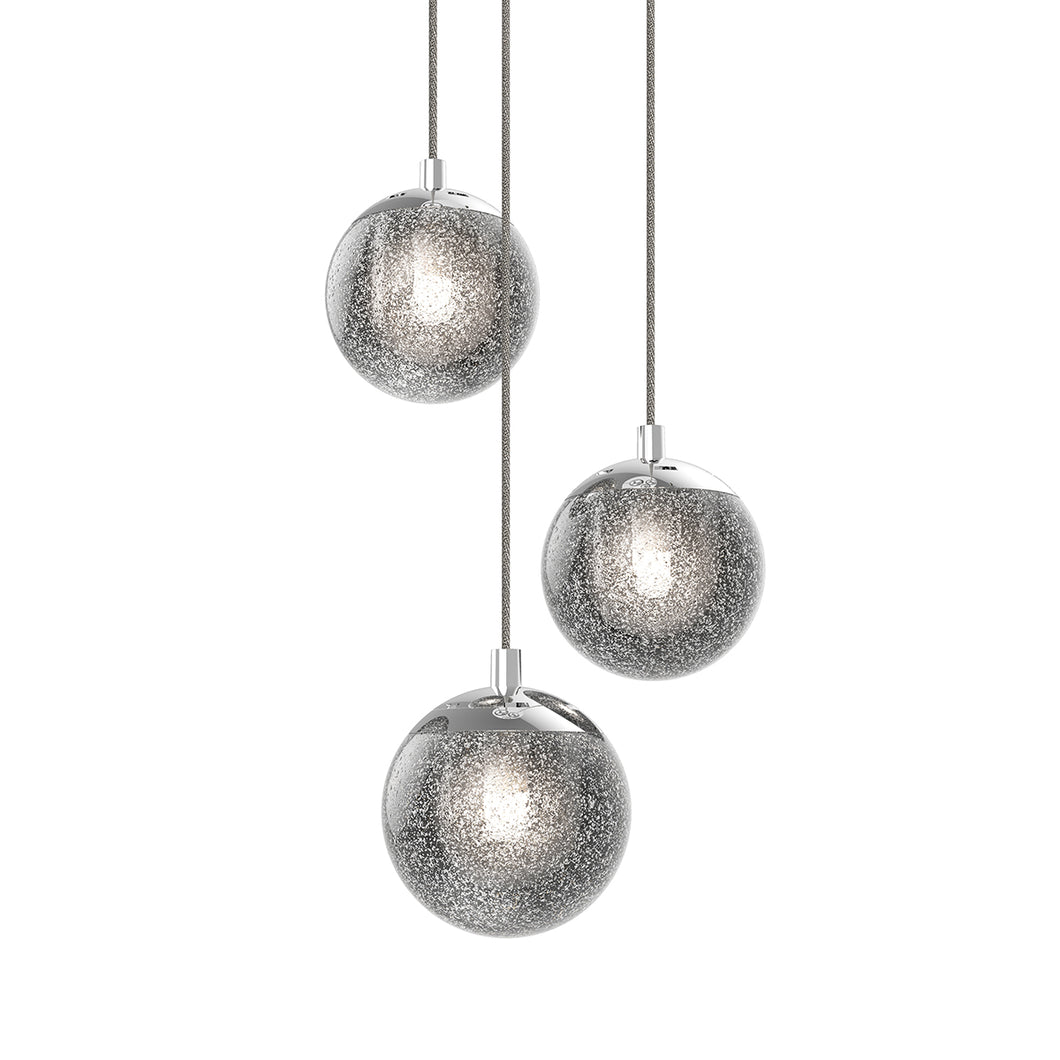 The Champagne Bubbles LED 3 Light Pendant