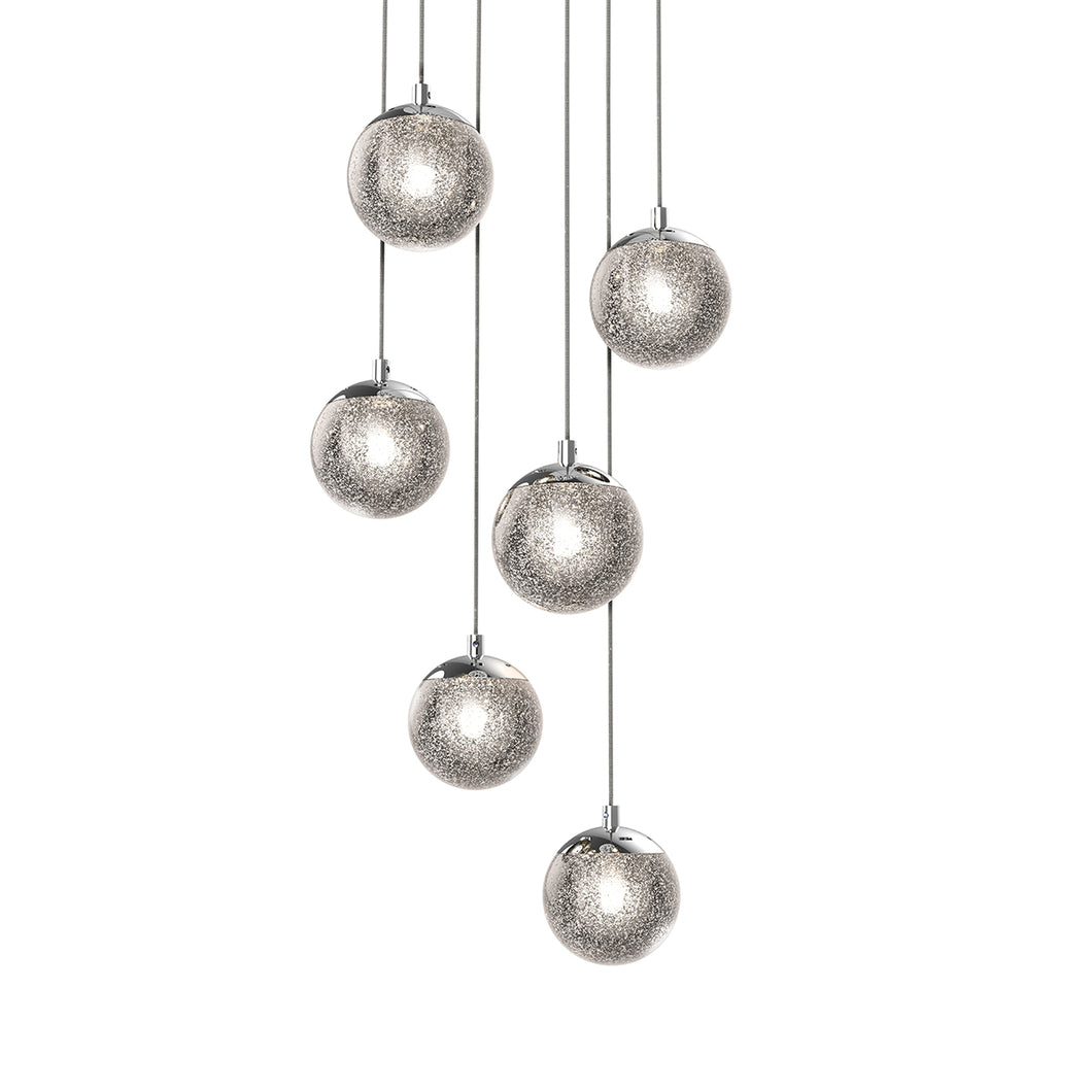 The Champagne Bubbles LED 6 Light Pendant