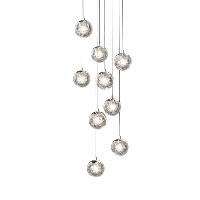 The Champagne Bubbles LED 9 Light Pendant