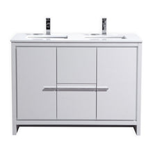 Load image into Gallery viewer, 48&quot; High Gloss Dolce Double Vanity