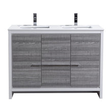 Load image into Gallery viewer, 48&quot; Ash Grey Dolce Double Vanity