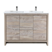 Load image into Gallery viewer, 48&quot; Natural Wood Dolce Double Vanity
