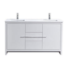 Load image into Gallery viewer, 60&quot; High Gloss Dolce Double Vanity