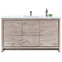 Load image into Gallery viewer, 60&quot; Natural Wood Dolce Vanity