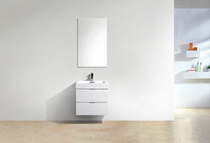 The Wall Mounted Bliss Vanity | Single Sink Vanity