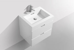 The Wall Mounted Bliss Vanity | Single Sink Vanity