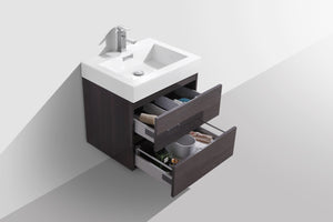 The Wall Mounted Bliss Vanity | Single Sink Vanity