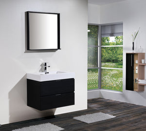 The Wall Mounted Bliss Vanity | Single Sink Vanity