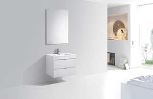 The Wall Mounted Bliss Vanity | Single Sink Vanity