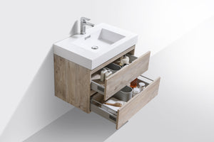 The Wall Mounted Bliss Vanity | Single Sink Vanity