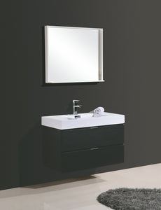 The Wall Mounted Bliss Vanity | Single Sink Vanity