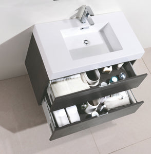 The Wall Mounted Bliss Vanity | Single Sink Vanity