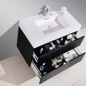 The Wall Mounted Bliss Vanity | Single Sink Vanity