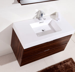 The Wall Mounted Bliss Vanity | Single Sink Vanity