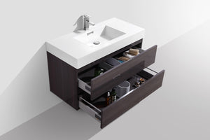 The Wall Mounted Bliss Vanity | Single Sink Vanity