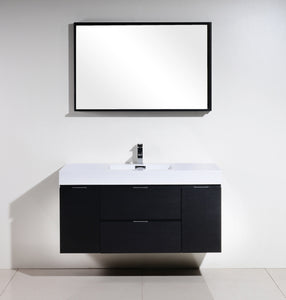 The Wall Mounted Bliss Vanity | Single Sink Vanity