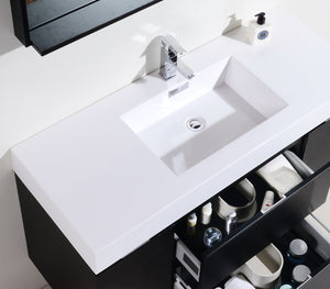 The Wall Mounted Bliss Vanity | Single Sink Vanity