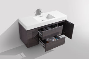 The Wall Mounted Bliss Vanity | Single Sink Vanity