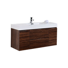 Load image into Gallery viewer, 48&quot; Walnut Wall Mounted Bliss Vanity