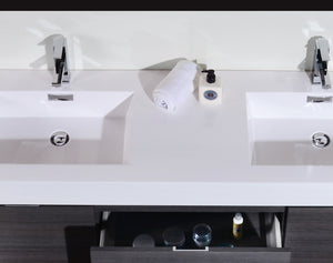 The Wall Mounted Bliss Vanity | Double Sink Vanity