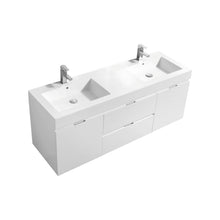 Load image into Gallery viewer, The Wall Mounted Bliss Vanity | Double Sink Vanity