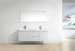 The Wall Mounted Bliss Vanity | Double Sink Vanity