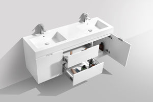 The Wall Mounted Bliss Vanity | Double Sink Vanity