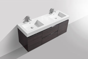 The Wall Mounted Bliss Vanity | Double Sink Vanity