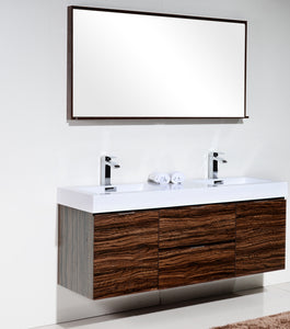 The Wall Mounted Bliss Vanity | Double Sink Vanity