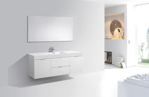 The Wall Mounted Bliss Vanity | Single Sink Vanity