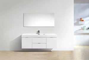 The Wall Mounted Bliss Vanity | Single Sink Vanity