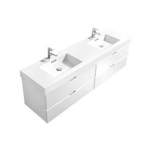 The Wall Mounted Bliss Vanity | Double Sink Vanity