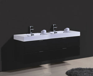 The Wall Mounted Bliss Vanity | Double Sink Vanity