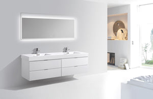 The Wall Mounted Bliss Vanity | Double Sink Vanity