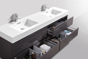 The Wall Mounted Bliss Vanity | Double Sink Vanity