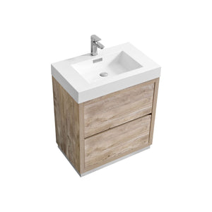 30" Natural Wood Free Standing Bliss Vanity