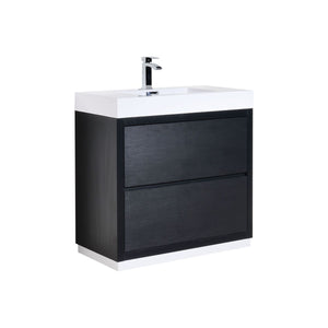 36" Black Free Standing Bliss Vanity