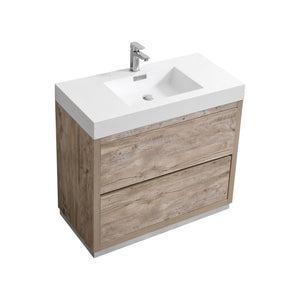 36" Natural Wood Free Standing Bliss Vanity